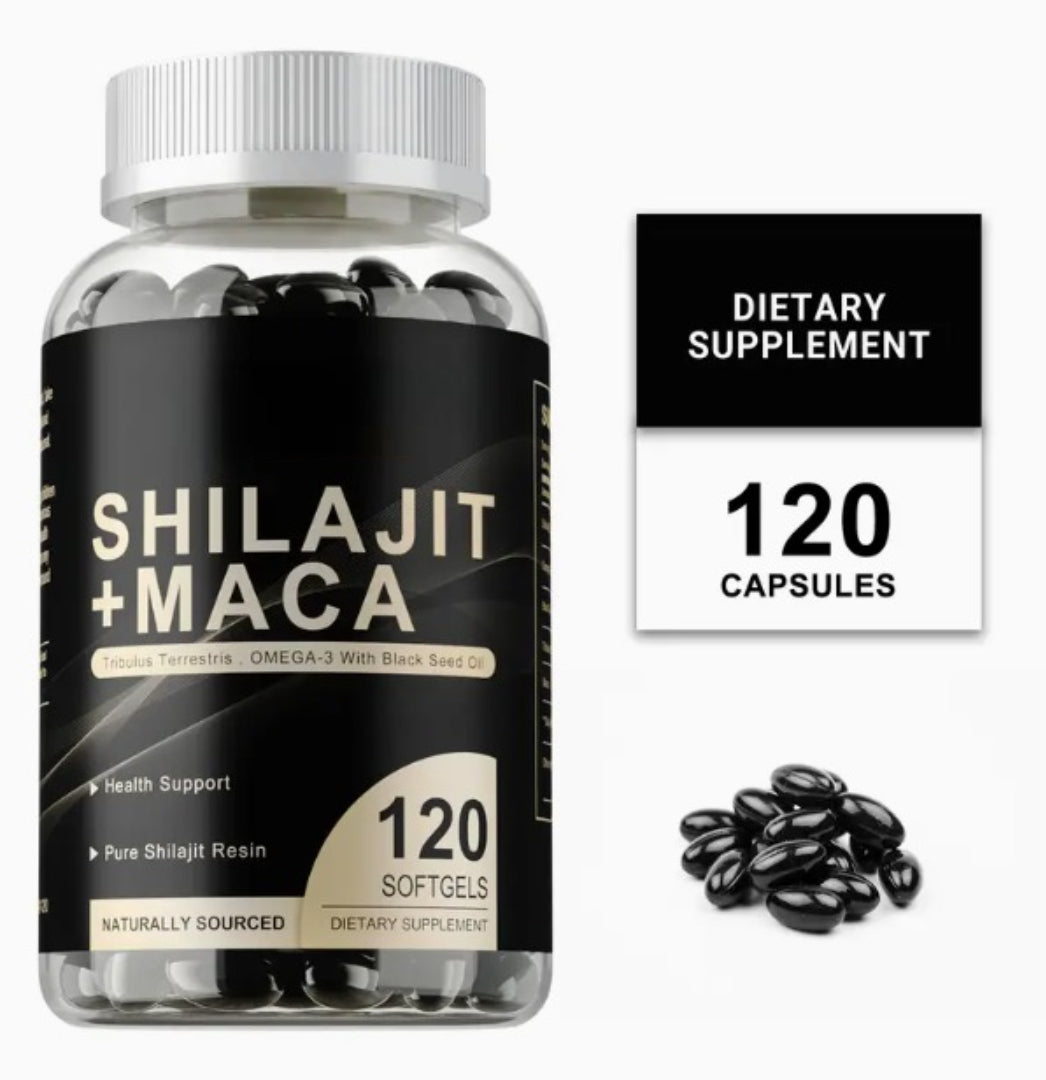 shilajit+maca+omega3 120 capsulas